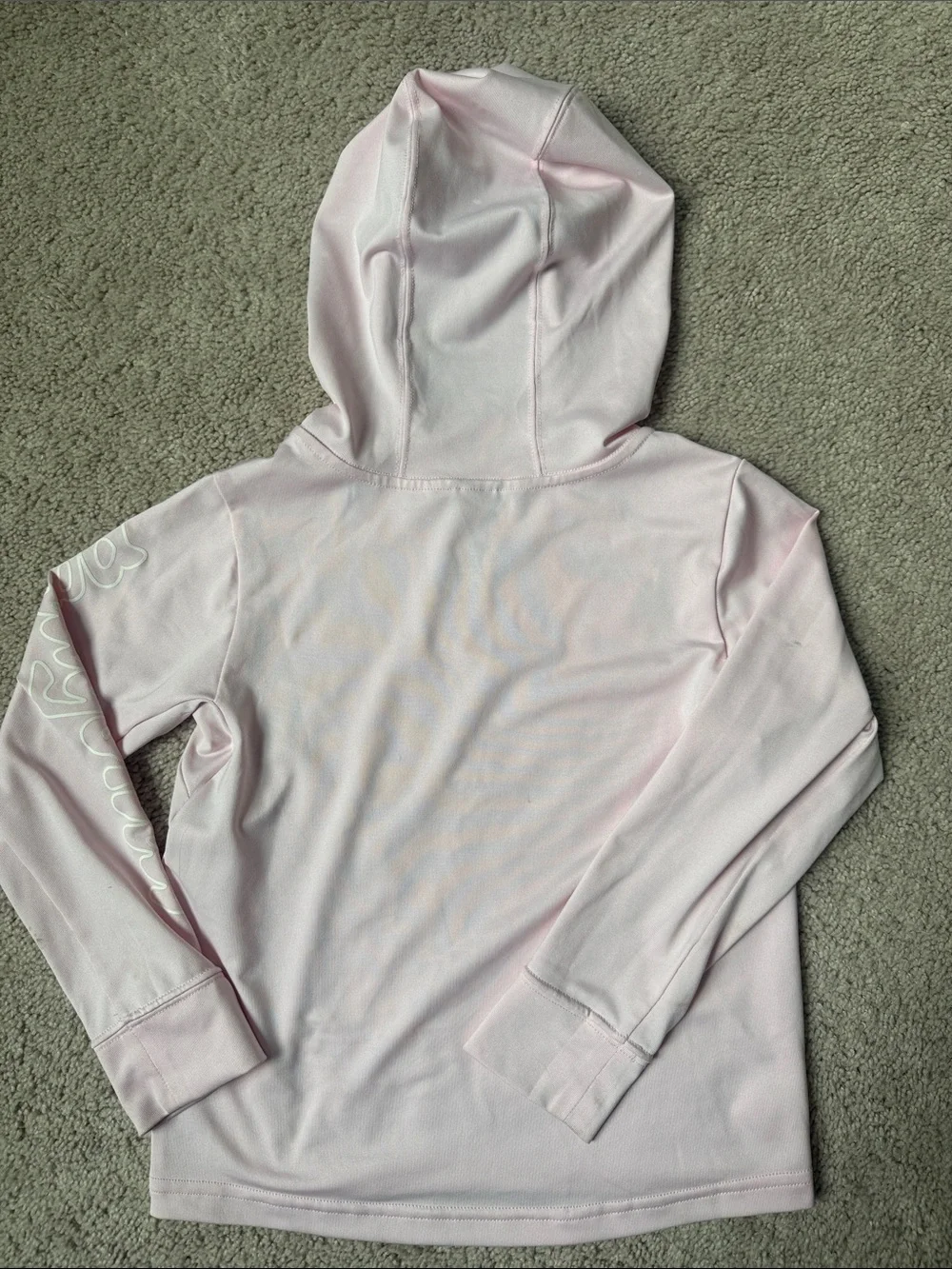 Patagonia Girls' Light Pink Long-Sleeved Capilene® Silkweight with Hood